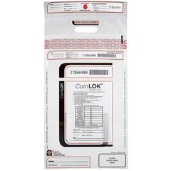 ControlTek CoinLOK Plastic Coin Bags - 25" Length x 12" Width - Clear - Plastic - Coin - 50 / Pack