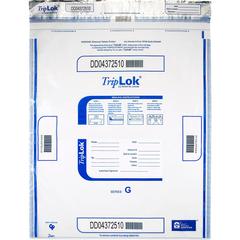 ControlTek TripLOK High-Performing Security Bags - 24" Length x 20" Width - Seal Closure - Clear - Polyethylene - Cash, Bill, Deposit - 50/Pack - 5 / Carton
