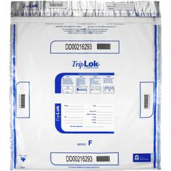 ControlTek TripLOK High-Performing Security Bags - 20" Length x 20" Width - Seal Closure - Clear - Polyethylene - Cash, Bill, Deposit - 50/Pack - 5 / Carton