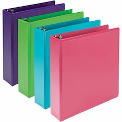 Samsill Earthchoice Durable View Binder - 2" Binder Capacity - Letter - 8 1/2" x 11" Sheet Size - 425 Sheet Capacity - 3 x 2" Ring - Fastener: Round Ring - Pocket: 2, Internal - Chipboard - Assorted -