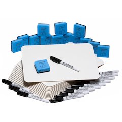 Charles Leonard Lapboard Classpack - 12" (1 ft) Width x 9" (0.8 ft) Height - White Masonite Surface - Lap - 30 / Set