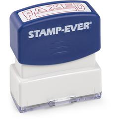 Trodat Pre-inked FAXED Stamp - Text Stamp - FAXED - 1.69" Impression Width x 0.56" Impression Length - 50000 Impression(s) - Red - 1 Each - TAA Compliant