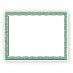 Geographics Silver Foil Award Certificates - 65 lb Basis Weight - 11" Width - Inkjet, Laser Compatible - Assorted, Green, Silver, White - Foil - 15 / Pack