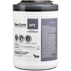 PDI Sani-Cloth AF3 Germicidal Wipes - 6.75" Length x 6" Width - Alcohol-free, Bleach-free, Virucidal, Fungicide, Fragrance-free, Disposable, Phenol-free, Ammonia-free, Disinfectant, Pre-moistened, Str