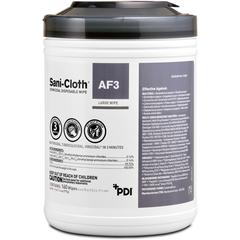 PDI Sani-Cloth AF3 Germicidal Wipes - 6.75" Length x 6" Width - Alcohol-free, Bleach-free, Virucidal, Fungicide, Fragrance-free, Disposable, Phenol-free, Ammonia-free, Disinfectant, Pre-moistened, Str