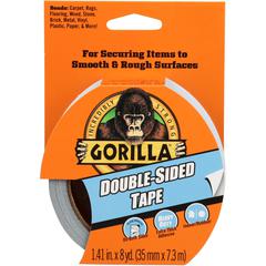 Gorilla Double-Sided Tape - 24 ft Length x 1.40" Width - Gray - 1 Roll