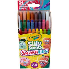 Crayola Silly Scents Mini Twistables Crayons - 5" Length - Assorted - 24 / Pack