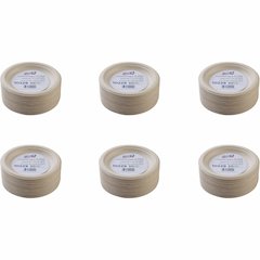 Genuine Joe 6" Compostable Plates - Breakroom, Office - Disposable - 6" Diameter - White, Natural - Sugarcane Body - 50/Pack - 20 / Carton
