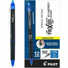 FriXion Erasable Gel Pens - Retractable - Erasable - Blue Ink - Writing, Document - 1 Dozen