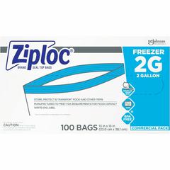 Ziploc&reg; Grip n' Seal Freezer Bags - 2 gal Capacity - 13" Width x 15" Length - Blue - Plastic - 1Carton - Food, Meat, Poultry, Fish