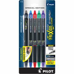 FriXion Erasable Gel Pens - Retractable - Erasable - Assorted Ink - Document, Writing - 5 / Pack