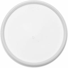 Dart HIPS Plastic Vented Lids - 4.8" Diameter - High Impact Polystyrene (HIPS) - Translucent - 100/Pack - 10 / Carton