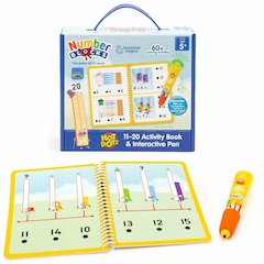 Hot Dots Numberblocks Activity Book Interactive Printed Book - 60 Pages