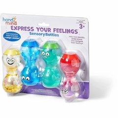 Learning Resources Express Your Feelings Sensory Bottles - Theme/Subject: Learning - Skill Learning: Feeling, Emotion, Self Awareness - 3+ - 4/Set - 1 Each