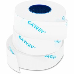 COSCO Garvey One-Line Labeler Replacement Labels - - DiameterRoll - White - 1200 / Roll - 3600 Total Label(s) - 3 / Pack