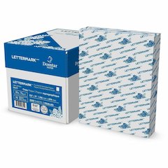 Domtar Lettermark Perforated & Hole-Punch Paper - 92 Brightness - 88 Opacity - Letter - 8 1/2" x 11" - 20 lb Basis Weight - 75 g/m² Grammage - Smooth - Sustainable Forestry Initiative (SFI) - Per