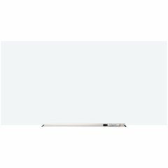 Lorell Magnetic Glass Board - 72" (6 ft) Width x 48" (4 ft) Height - White Glass Surface - Magnetic - Wipeable, Mark Resistant, Smudge Resistant - Assembly Required - 1 Each