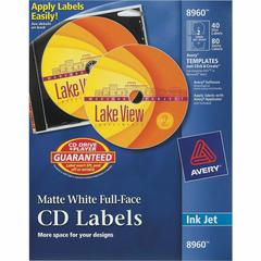 Avery&reg; Optical Disc Label - Inkjet - 40 / Pack