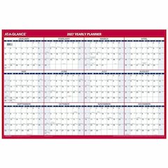 At-A-Glance Vertical Horizontal Reversible Erasable Wall Calendar - Large - Julian Dates - Yearly - 12 Month - January 2026 to December 2026 - 36" x 24" Sheet Size - White Sheet - 1.25" x 1.25" , 1.38