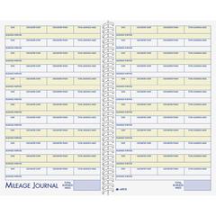 Adams Vehicle Mileage/Expense Journal Pocket - 64 Sheet(s) - 5.50" x 8.50" Sheet Size - White - White Sheet(s) - 1 Each