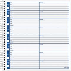 Adams Voice Mail Log Book - 60 Sheet(s) - Spiral Bound - 7.50" x 8.50" Sheet Size - 2 / Pack