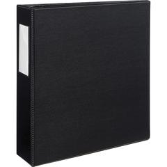Avery&reg; DuraHinge Durable Binder with Label Holder - 3" Binder Capacity - Letter - 8 1/2" x 11" Sheet Size - 670 Sheet Capacity - 3 x D-Ring Fastener(s) - 4 Internal Pocket(s) - Poly - Black - Recy