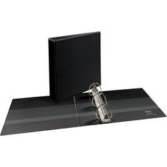Avery&reg; Durable View Binder - EZD Rings - 2" Binder Capacity - Letter - 8 1/2" x 11" Sheet Size - 540 Sheet Capacity - 3 Ring - Fastener: D-Ring - Pocket: 4, Internal - Poly - Black - Recycled - Ea