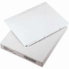 Avery&reg; Plain Tab Write-On Dividers - 5 x Divider(s) - 5 Tab(s)/Set - 8.5" Divider Width x 11" Divider Length - Letter - 3 Hole Punched - White Tab(s) - 20% Recycled - Reinforced, Non-laminated - 1