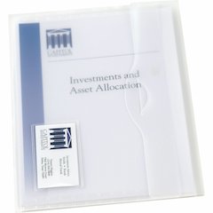 The Mighty Badge&reg; by Avery&reg; Letter File Wallet - 8 1/2" x 11" - 50 Sheets Capacity - 1 Front Pocket - Poly - Clear - 0% Recycled - 12 / Box