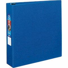 Avery&reg; Heavy-duty Binder - One-Touch Rings - DuraHinge - 2" Binder Capacity - Letter - 8 1/2" x 11" Sheet Size - 540 Sheet Capacity - Fastener: Ring - Pocket: 4, Internal - Polypropylene - Blue - 