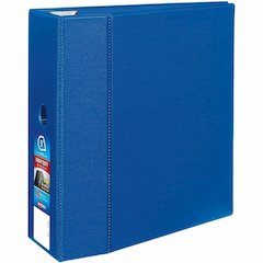 Avery&reg; Heavy-Duty Binders with Locking One Touch EZD Rings & Thumb Notch - 5" Binder Capacity - Letter - 8 1/2" x 11" Sheet Size - 1050 Sheet Capacity - 3 x 5" Ring - Fastener: Ring - Pocket: 4, I
