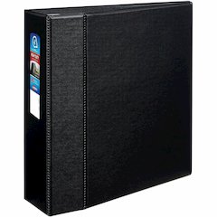 Avery&reg; 4" Heavy Duty Binder - 4" Binder Capacity - Letter - 8 1/2" x 11" Sheet Size - 780 Sheet Capacity - 4" Ring - Fastener: Ring - Pocket: 4, Internal - Polypropylene - Black - Recycled - Pocke