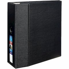 Avery&reg; 5" Heavy-Duty Binder - 5" Binder Capacity - Letter - 8 1/2" x 11" Sheet Size - 1050 Sheet Capacity - 5" Ring - Fastener: Ring - Pocket: 4, Internal - Polypropylene - Black - Recycled - Pock