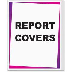 C-Line Vinyl Report Covers Only - Clear, 11 x 8-1/2, 100/BX, 31357