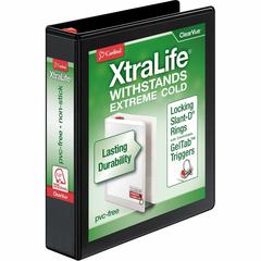 Cardinal Xtralife ClearVue Locking Slant-D Binders - 1 1/2" Binder Capacity - Letter - 8 1/2" x 11" Sheet Size - 375 Sheet Capacity - 1 3/5" Spine Width - 3 x D-Ring Fastener(s) - 2 Inside Front & Bac