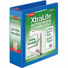 Cardinal Xtralife ClearVue Locking Slant-D Binders - 3" Binder Capacity - Letter - 8 1/2" x 11" Sheet Size - 725 Sheet Capacity - 2 29/32" Spine Width - 3 x D-Ring Fastener(s) - 2 Inside Front & Back 