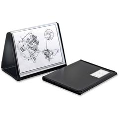Cardinal Easel Showfile Presentation Book - Letter - 8 1/2" x 11" Sheet Size - 40 Sheet Capacity - 20 Front, Internal Pocket(s) - Poly - Black - 13.44 oz - Lightweight, Hook & Loop Closure, Acid-free 