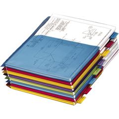 Cardinal Expanding Pocket Poly Divider - 8 x Divider(s) - 8 Tab(s)/Set - 9.8" Divider Width x 11.50" Divider Length - Letter - 8.50" Width x 11" Length - 3 Hole Punched - Assorted Polyethylene Divider