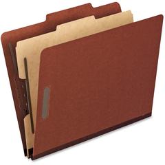 Pendaflex 2/5 Tab Cut Letter Recycled Classification Folder - 8 1/2" x 11" - 2" Expansion - 3 Fastener(s) - 2" Fastener Capacity for Folder, 1" Fastener Capacity for Divider - 1 Divider(s) - Pressboar