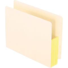 Pendaflex Letter Recycled File Pocket - 8 1/2" x 11" - 5 1/4" Expansion - Manila, Tyvek - Manila - 10% Recycled - 10 / Box