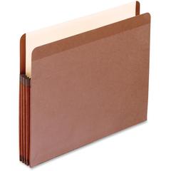 Pendaflex Letter Recycled Expanding File - 8 1/2" x 11" - 3 1/2" Expansion - Red Fiber - Red Fiber - Moisture Resistant, Rip Resistant, Laminated, Spill Proof, Reinforced Gusset, Durable, Acid-free - 