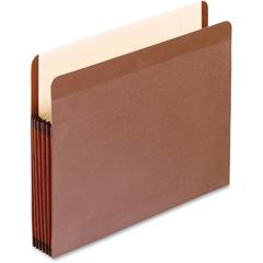 Pendaflex Legal Recycled Expanding File - 8 1/2" x 14" - 5 1/4" Expansion - Red Fiber, Polyester - Red Fiber, Manila - Moisture Resistant, Rip Resistant, Laminated, Spill Proof, Reinforced Gusset, Aci