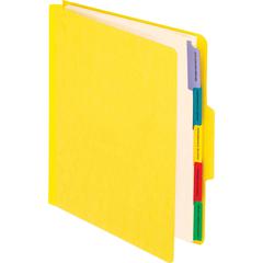 Pendaflex 1/3 Tab Cut Letter Recycled Organizer Folder - 8 1/2" x 11" - 2" Expansion - Center Tab Position - 5 Divider - 20 pt. - Yellow - Preprinted - 65% Recycled - 1 Each