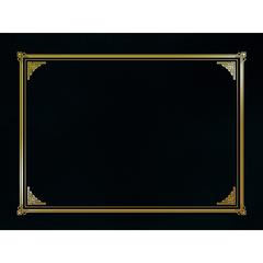 Geographics Letter, A4 Recycled Certificate Holder - 8 1/2" x 11" , 10" x 8" , 8 17/64" x 11 11/16" - Linen - Black - 30% Recycled - 6 / Pack