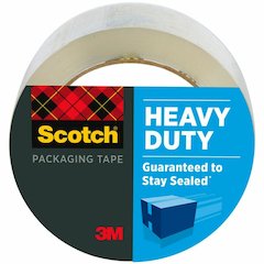 Scotch Heavy-Duty Shipping/Packaging Tape - 54.60 yd Length x 1.88" Width x 3.1 mil Thickness - 3" Core - Clear - Synthetic Rubber Resin - 3.10 mil - Rubber Resin Backing - Pistol Grip Dispenser - Spl