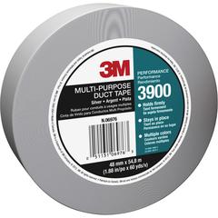 3M Multipurpose Utility-Grade Duct Tape - 60 yd Length x 1.88" Width - 7.6 mil Thickness - 3" Core - Polyethylene Coated Cloth Backing - For Wrapping, Sealing, Protecting - 1 / Roll - Silver