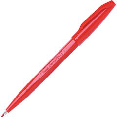 Pentel Fiber-tipped Sign Pens - Red Ink - Water Based - Fiber Tip - 1 Dozen