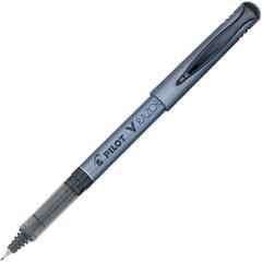 Pilot Marker Pens - Black Ink - Clear Plastic, Gray Barrel - Writing - 1 Dozen