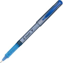 Pilot Marker Pens - Blue Ink - Clear Plastic, Gray Barrel - Writing - 1 Dozen