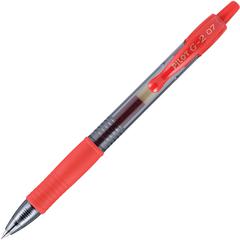 G2 Premium Gel Ink Retractable Pens - Refillable - Retractable - Red Ink - Gel-based - Clear Barrel - 1 Dozen